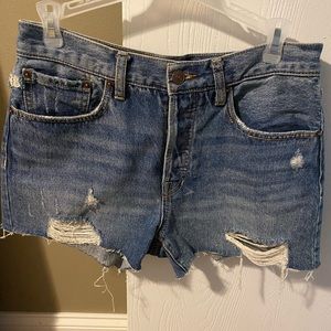 Free people jean shorts size 27